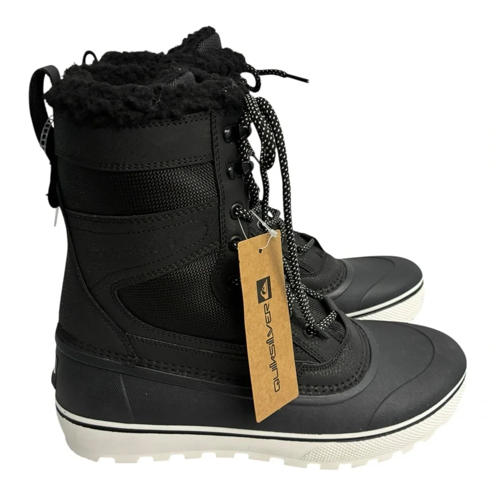 Quicksilver 10 Mens Sub Zero Hi Black Winter Snow Boots Waterproof 3М Thinsulate